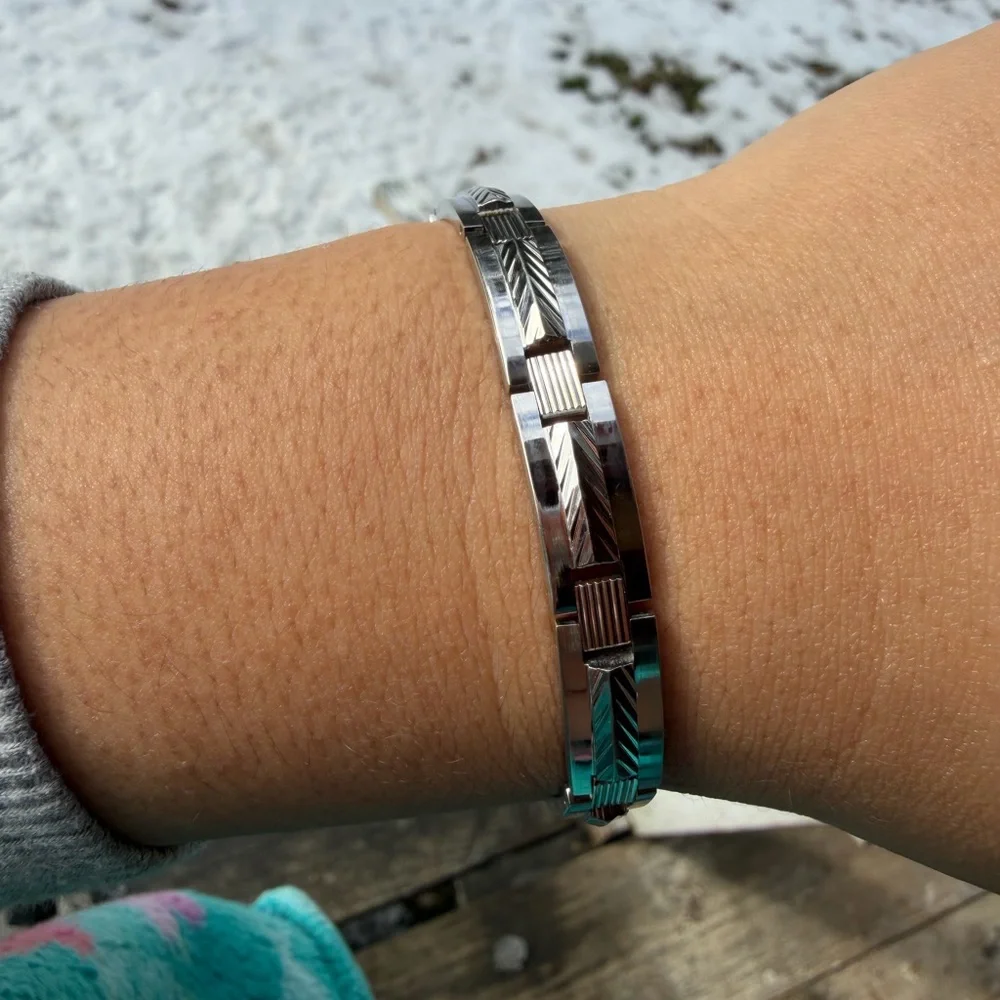 Stylish Silver Men's Bracelet